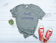 Unisex Kid's/Adult's 'I Heart Swimming' T-Shirt