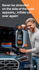Car Emergency Start Power/Inflater All-In-One Machine