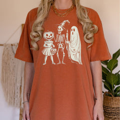 HALLOWEEN Unisex Kid's/Adult's Vintage Halloween Trio T-Shirt