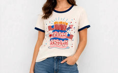 Women's Patriotic T-Shirt - Tultex Apparel