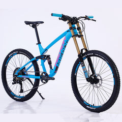 11 Speed Aluminum Alloy Soft Tail Mountain Bike with Oil Pressure Brakes and Air Suspension