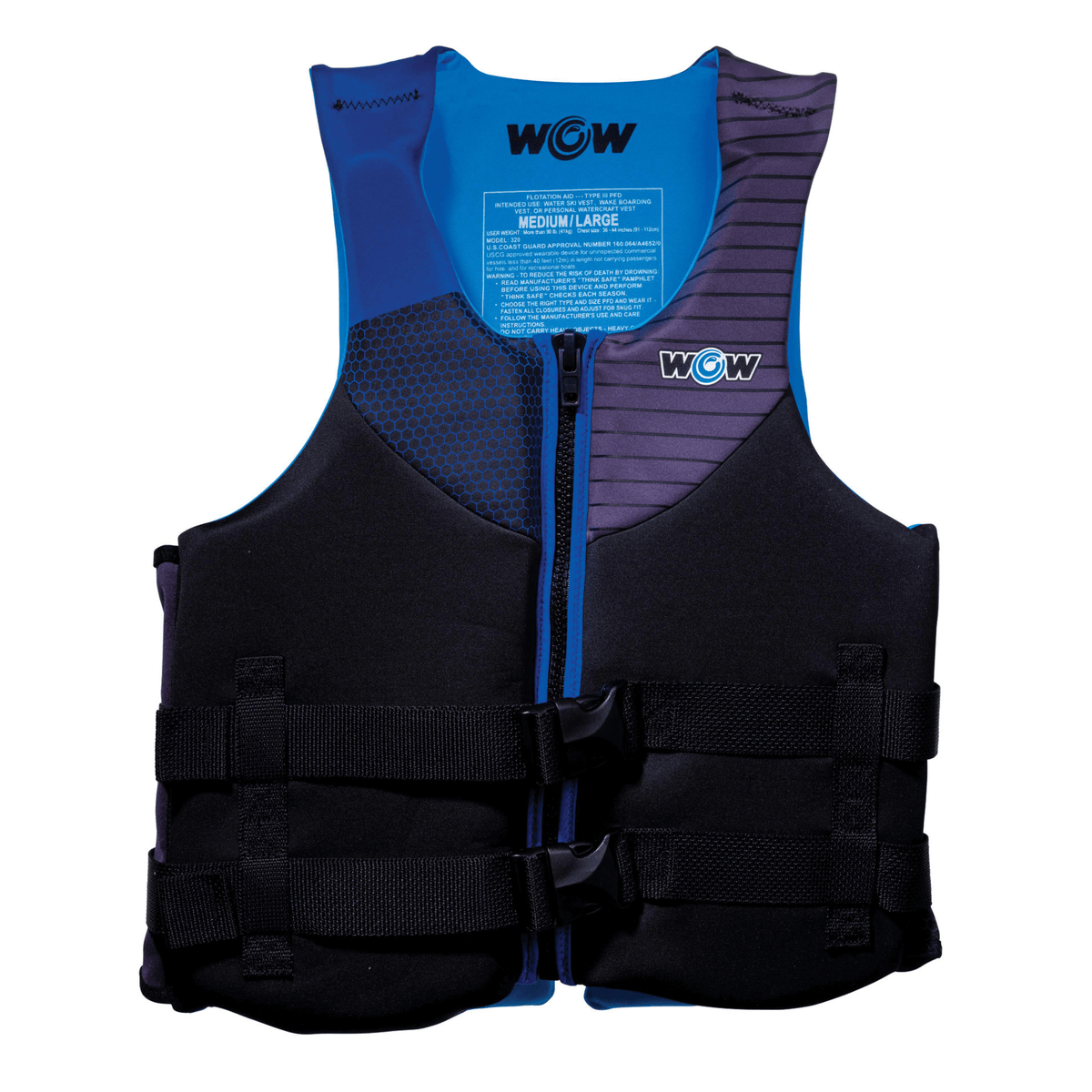 WOW Watersports Dual Sized Evoprene PFD Personal Flotation Device
