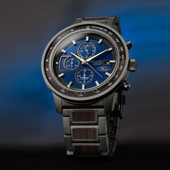 Original Grain Men's Ford.com Barrel Chrono 45mm - Blue Dial