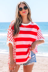Women's 'Sloan' Stripe Side Split Loose Top