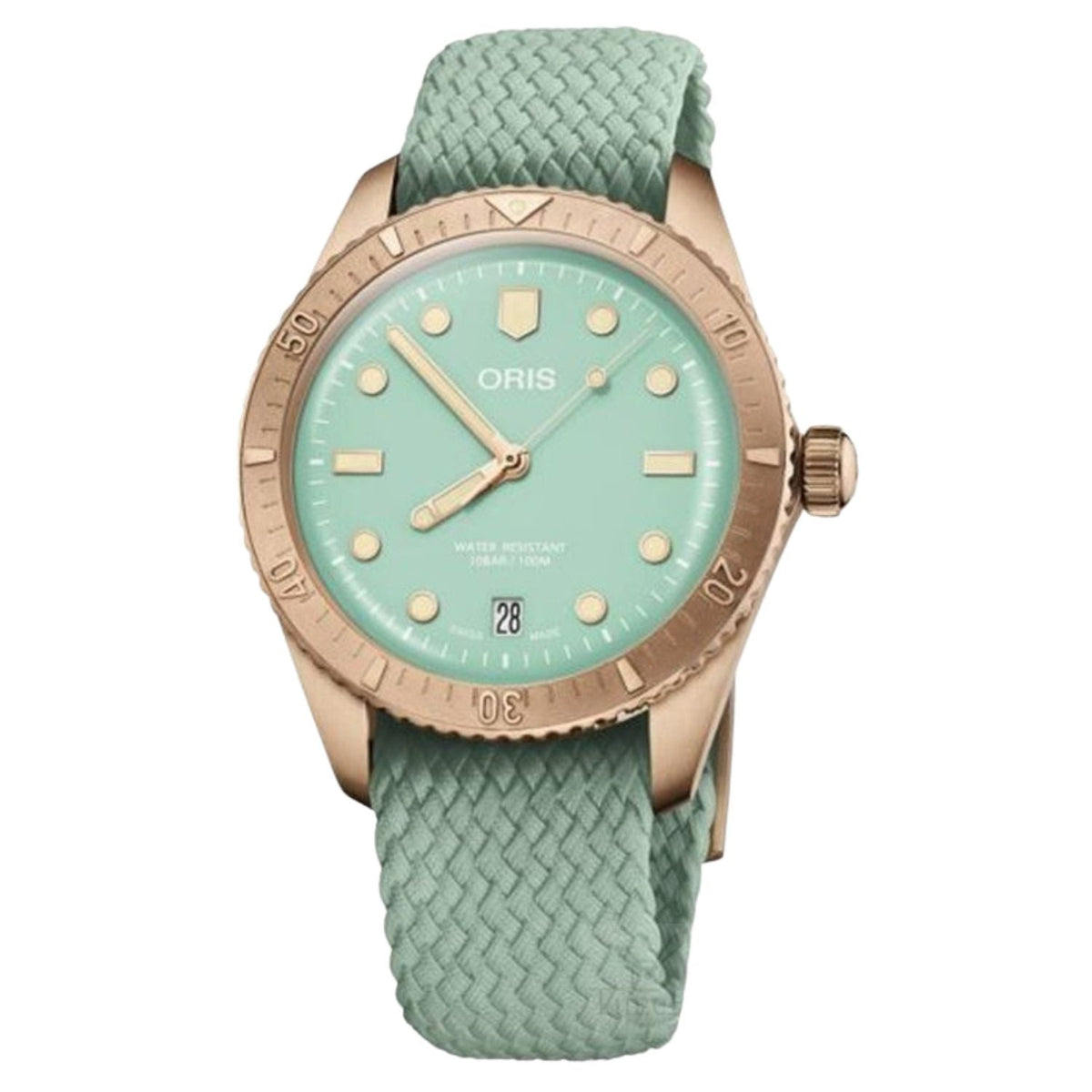 Oris Women's Divers - Green Dial - 100m