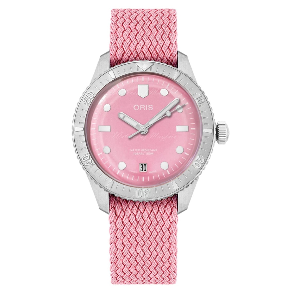 Oris Women's Divers - Pink Dial - 100m