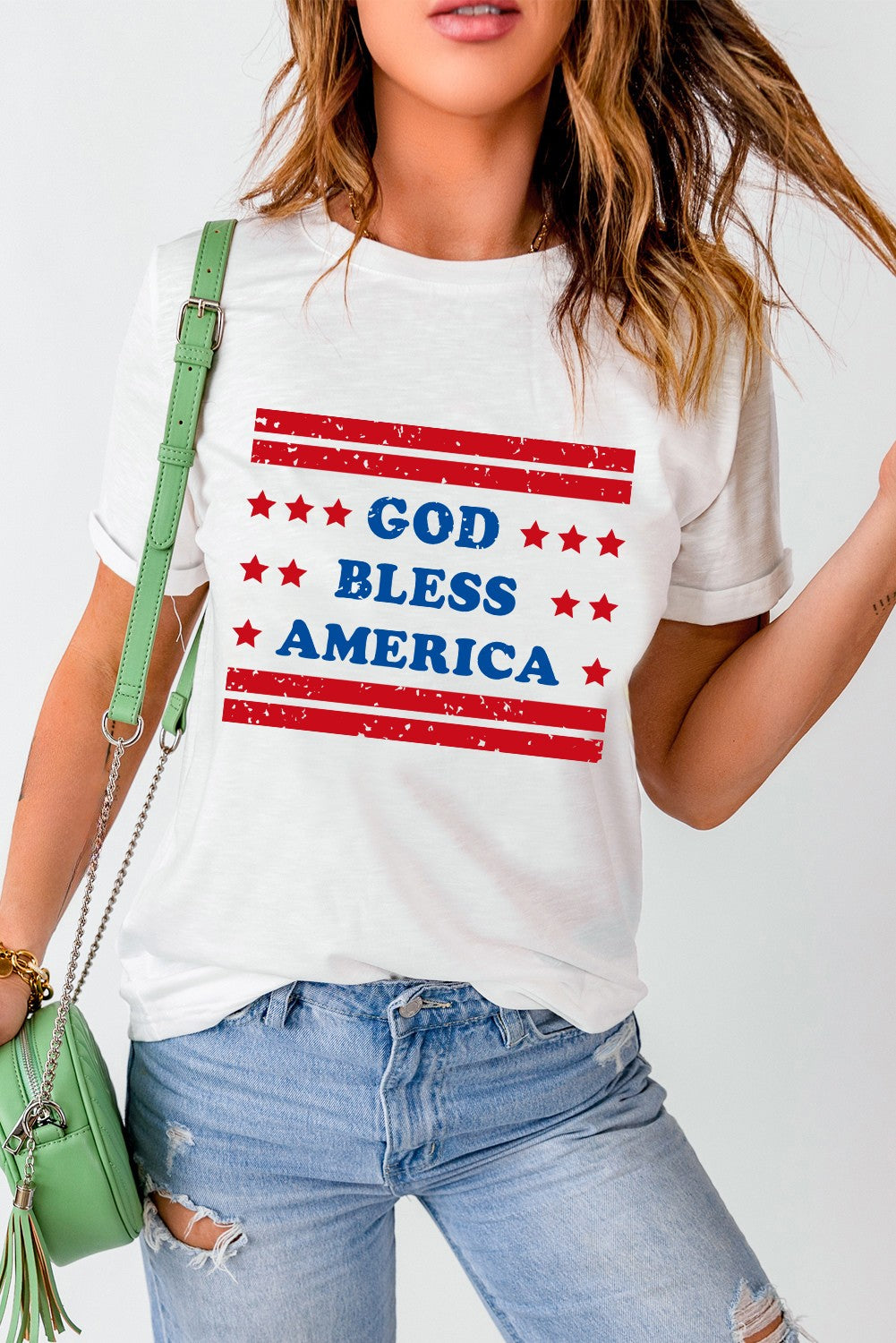 Women's 'GOD BLESS AMERICA' Tee