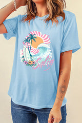 Women's 'Salty' Surf Graphic Tee