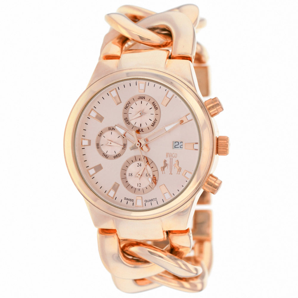 Jivago Women's Lev - Rose Gold Dial/Bracelet/Case - 100m