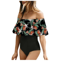 Women's Off-Shoulder One-Piece Swimsuit