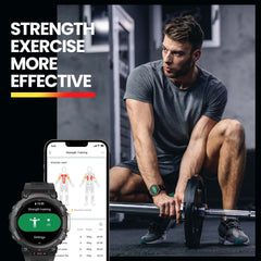 Amazfit T Rex 2 Unisex Smart Watch Dual Band/Satellite Hiking Route/Navigation - 100m