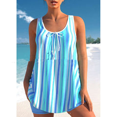 Women's Plus Size Tankini with Shorts
