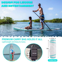 DailySale 10’6” x 32”x 6” Paddle Board for Adults with Premium SUP Accessories and Backpack