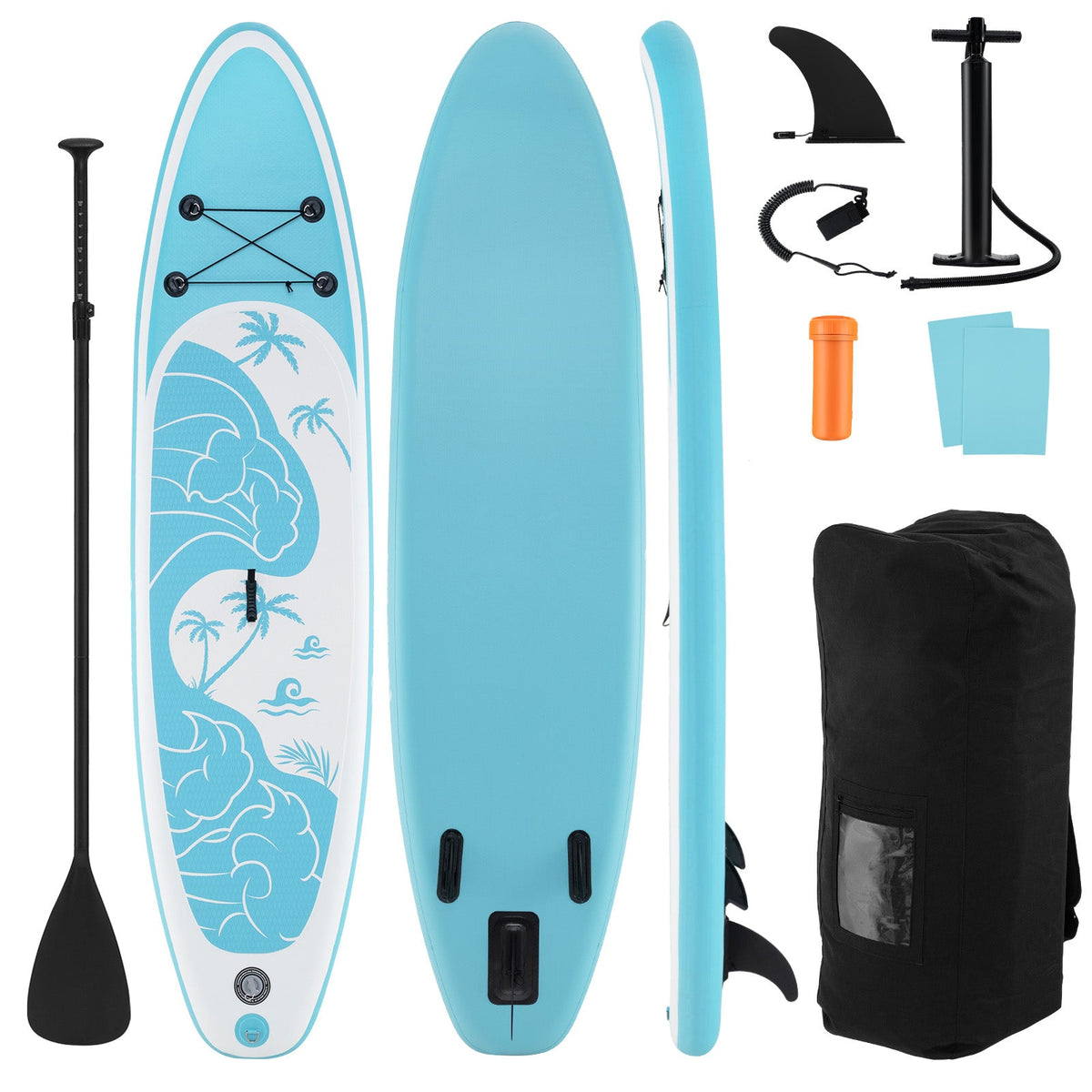 10-11 Foot Inflatable Stand Up Paddle Board with Premium SUP Accessories