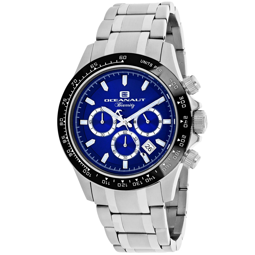 Oceanaut Men's Biarritz - Blue Dial, Silver Bracelet - 100m