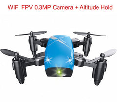 Micro Foldable RC Drone 3D Bearing Steering Wheel Remote Control Quadcopter Toys With Camera WiFi APP Control Helicopter Drone Kids Gift