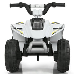 GBruno Store 6V Kids Electric ATV 4 Wheels Ride-On Toy - White