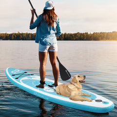 10-11 Foot Inflatable Stand Up Paddle Board with Premium SUP Accessories