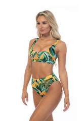 Women's 'Island Glow' Ribbed Two-Piece Bikini Swimsuit