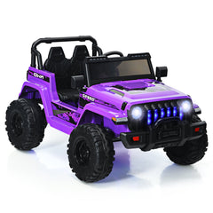 GBruno Store 12V Kids Ride-on Jeep Car with 2.4 G Remote Control - Purple