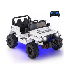 GBruno Store 12V Kids Ride-on Jeep Car with 2.4 G Remote Control - White