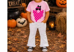 Girl's 'Girly Ghost' Halloween T-Shirt