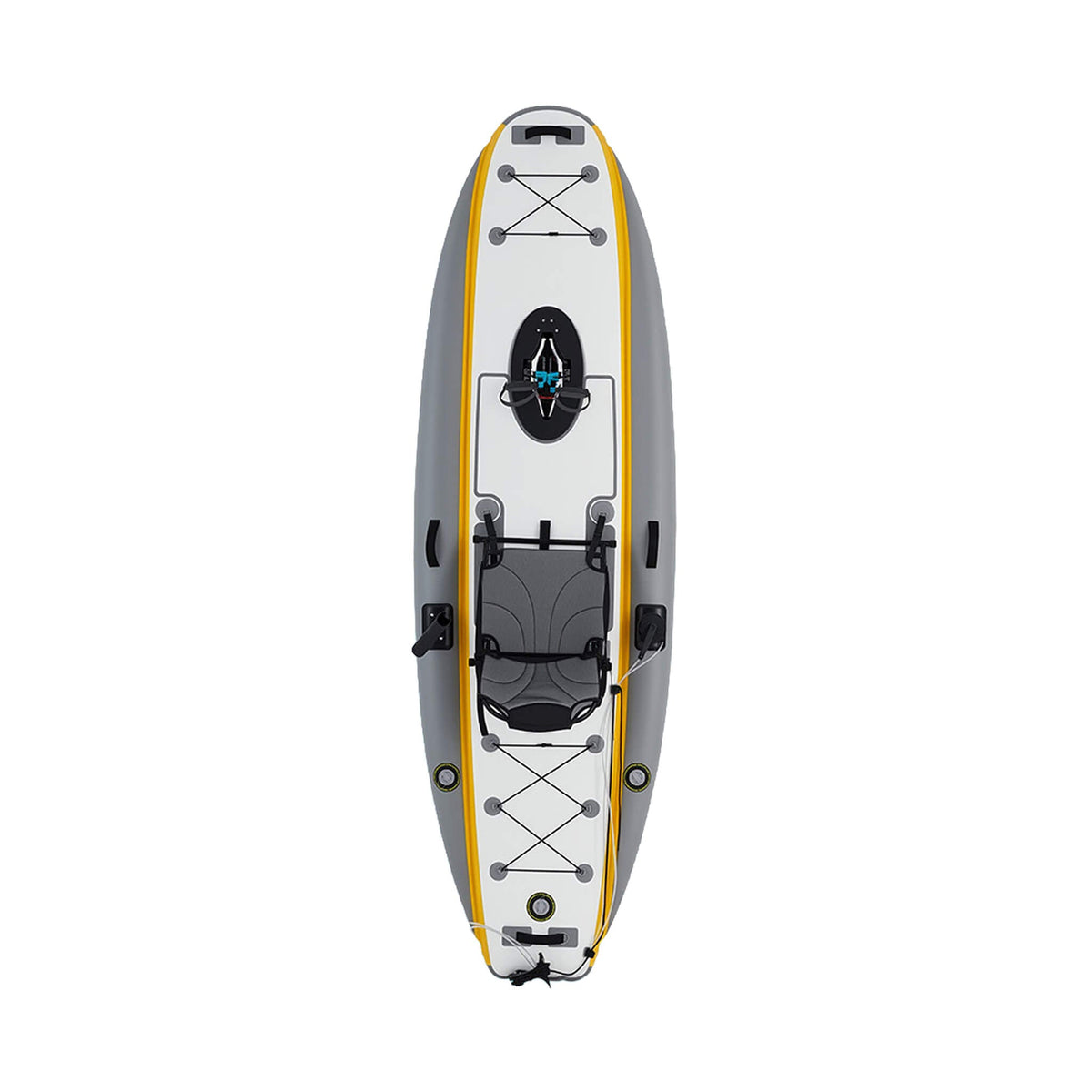 Portable 12 Foot Lightweight Inflatable PVC Fishing Kayak with Pedal System