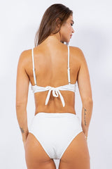 Women's 'Coastal Curves' Rouched High Waist Two-Piece Bikini