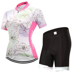 Women's Short-Sleeved Cycling Kit - Jersey/Shorts or Jersey/Bibs Combo