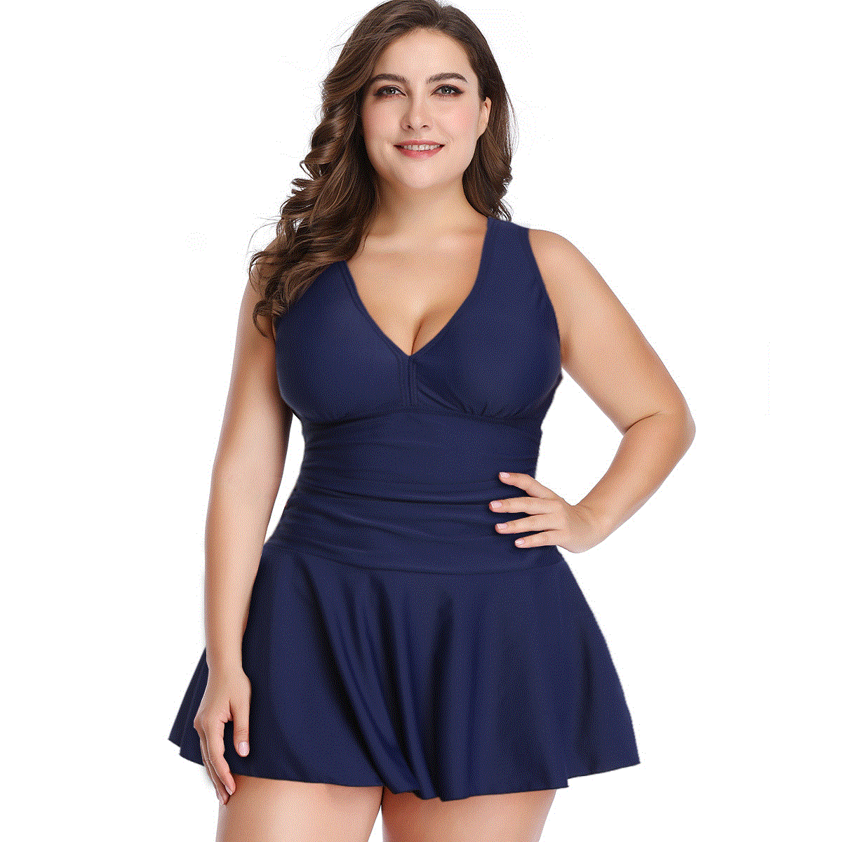 Women's Plus Size Halter Two-Piece Swimsuit