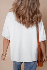 Women's 'Stars & Stripes' Sequin Loose Tee