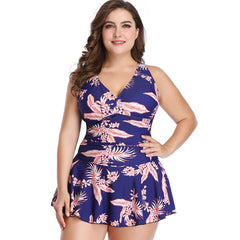Women's Plus Size Halter Two-Piece Swimsuit