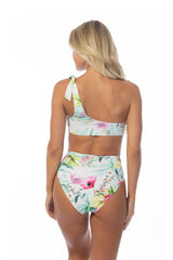 Women's 'Island Glow' One-Shoulder Asymmetrical Two-Piece Bikini Swimsuit