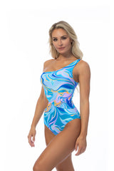 Women's "Sea Siren" One-Shoulder Asymmetrical One-Piece Swimsuit