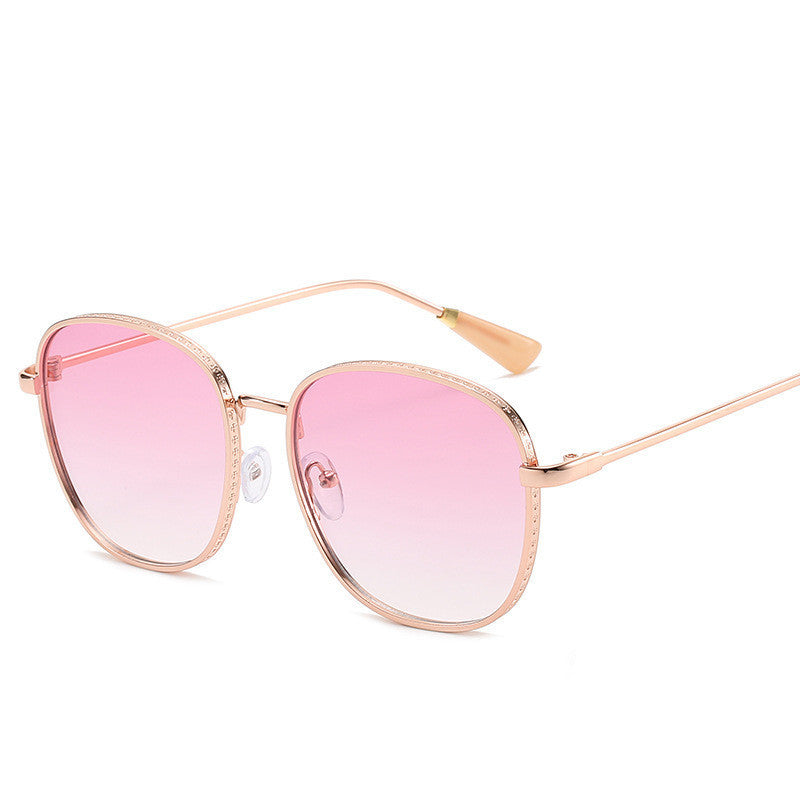 Unisex Wire-Rimmed Large Sunglasses
