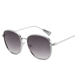 Unisex Wire-Rimmed Large Sunglasses