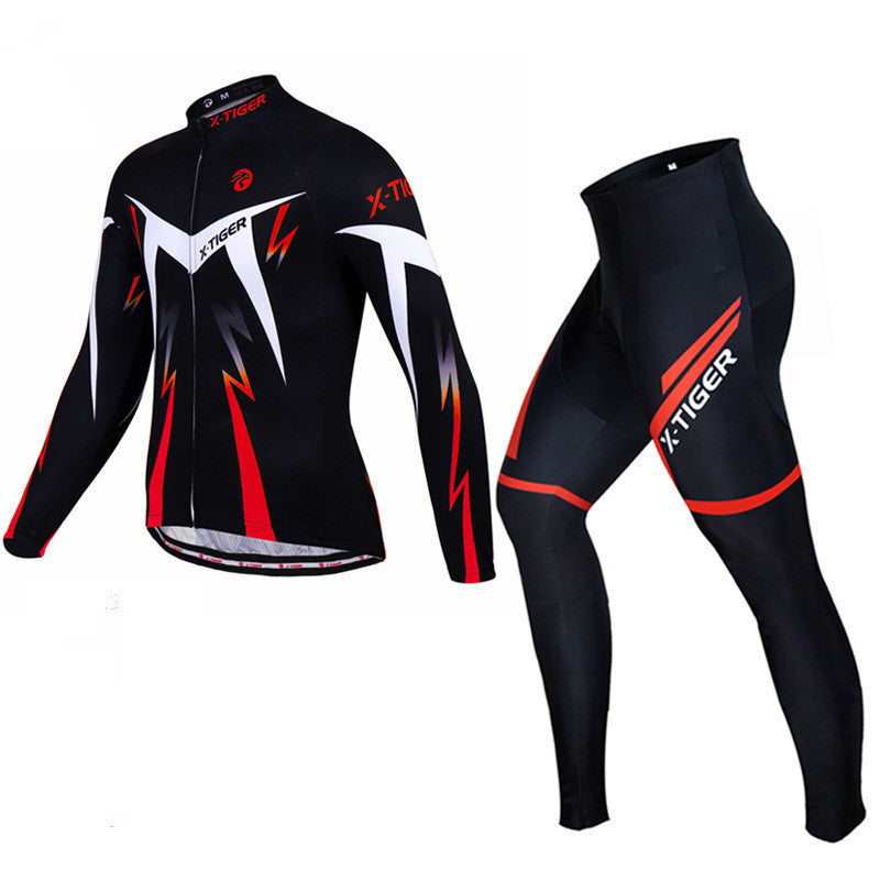Men's Cycling Long Sleeve Jersey Set - Jersey/Pants Combo