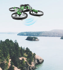 Baby Joy WiFi FPV RC Drone Motorcycle 2 in 1 Foldable Helicopter Camera 0.3MP Altitude Hold RC Quadcopter Motorcycle Drone 2 in 1 Drone