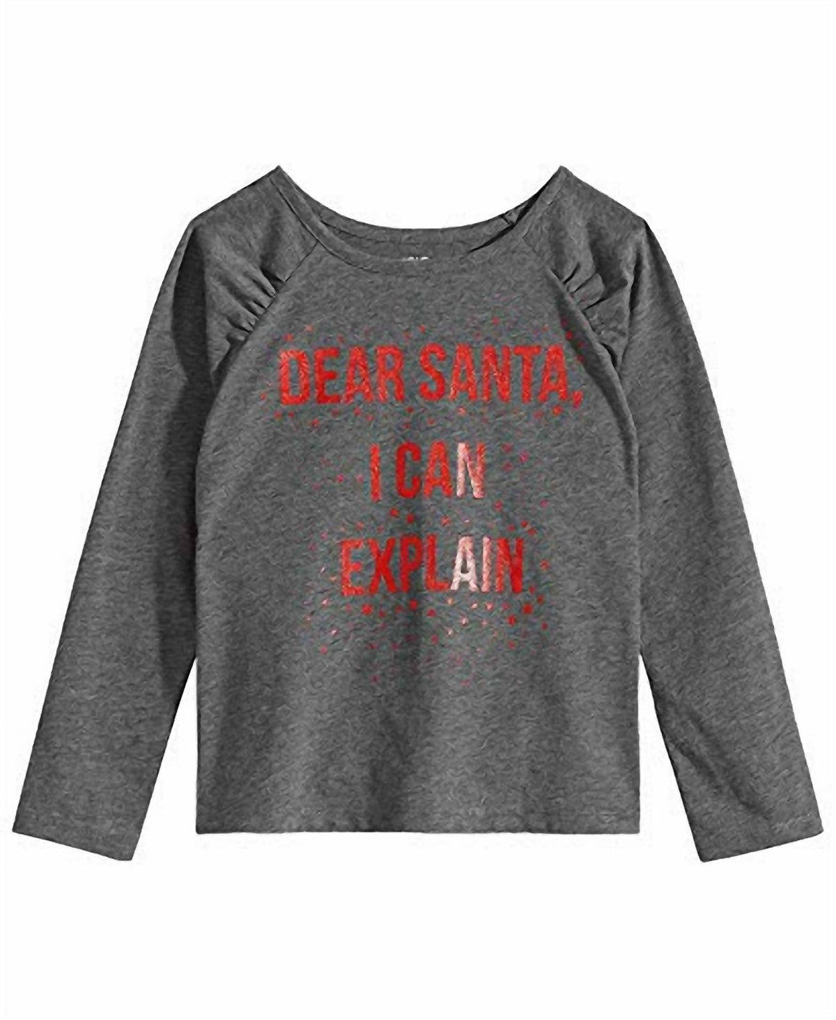 Toddler Girls 'Dear Santa I Can Explain' Graphic Print T-Shirt CHRISTMAS