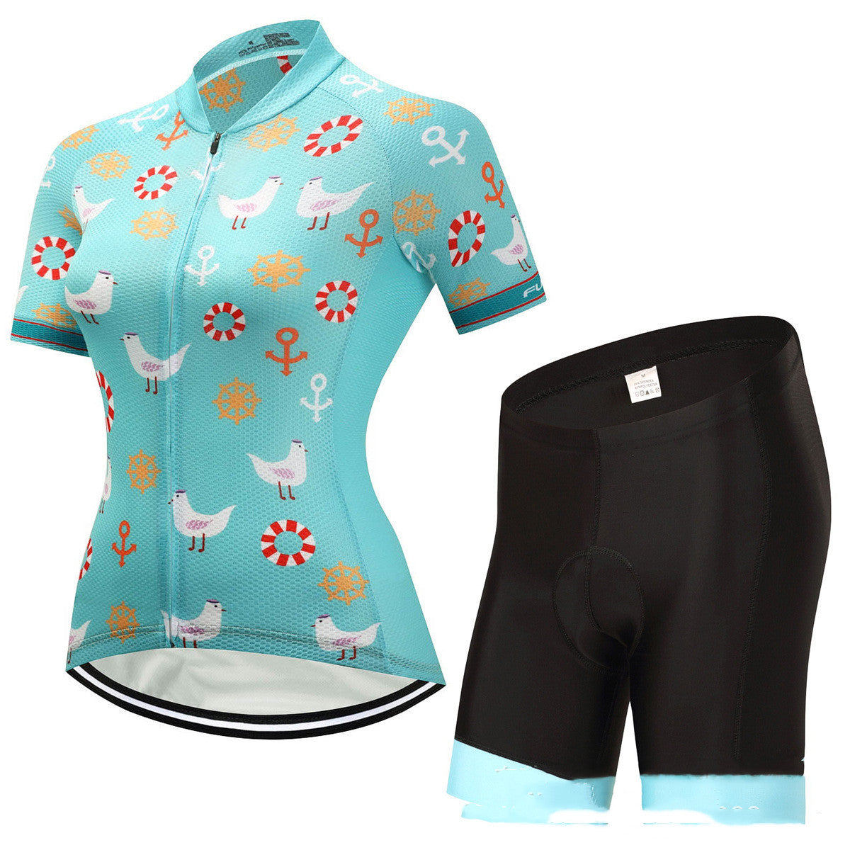 Women's Short-Sleeved Cycling Kit - Jersey/Shorts or Jersey/Bibs Combo