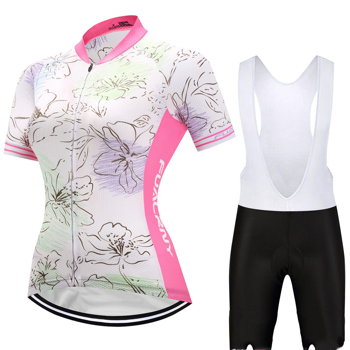 Women's Short-Sleeved Cycling Kit - Jersey/Shorts or Jersey/Bibs Combo