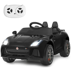 12V Jaguar F-Type SVR Licensed Kids Ride On Car - Black