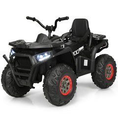 GBruno Store 12 V Kids Electric 4-Wheeler ATV Quad with MP3 and LED Lights - Black