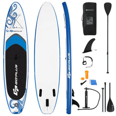 10.5-11 Foot Inflatable Paddle Board with Carry Bag