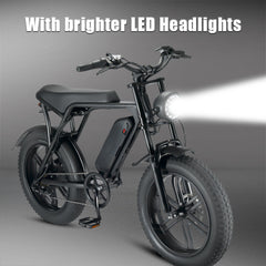20 Inch 48 V Fat Tire E-Bicycle