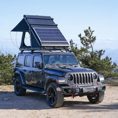 ThermalPeak 2-Person Aluminum Hardshell Pop-Up Rooftop Tent with Solar Panel and Winter Thermal Layer