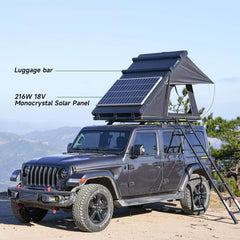 ThermalPeak 2-Person Aluminum Hardshell Pop-Up Rooftop Tent with Solar Panel and Winter Thermal Layer