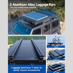 VoltPeak 2-Person Hardshell Pop-Up Rooftop Tent with Solar Panel