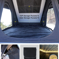 VoltPeak 2-Person Hardshell Pop-Up Rooftop Tent with Solar Panel