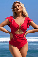 Women's 'Flirt & Flow' Ruffle One-Piece Monokini Swimsuit
